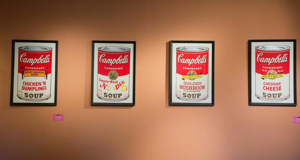 ´THIS IS NOT BY ME´, PAINTINGS FROM CAMBELL´S SOUP CAN BY ANDY WARHOL