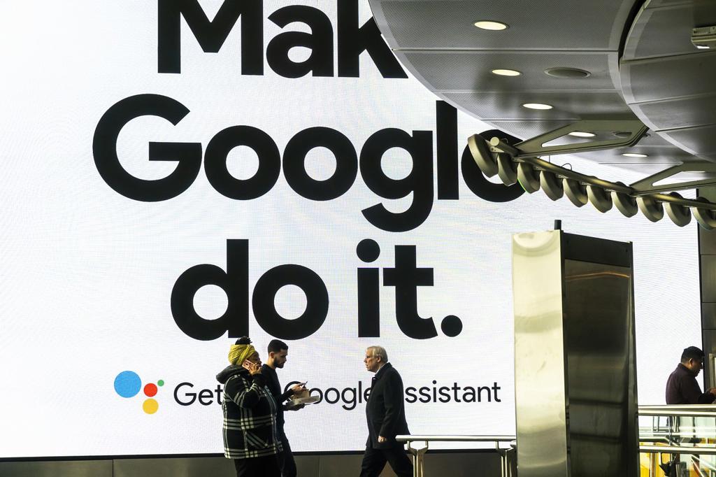 ADVERTISING FOR GOOGLE HOME PRODUCTS IN THE FULTON CENTER IN NEW YORK