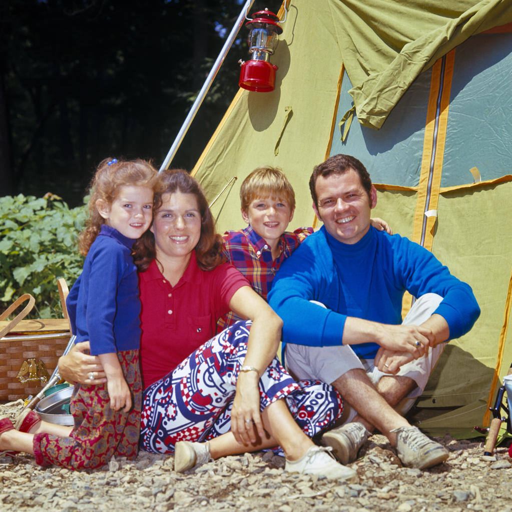 Bob Roberts and Family On Location. Not only was he born into the world of stock photography (his grandfather, H. Armstrong Roberts founded the company in 1920)  but he and his family were models in some of the images, like this.