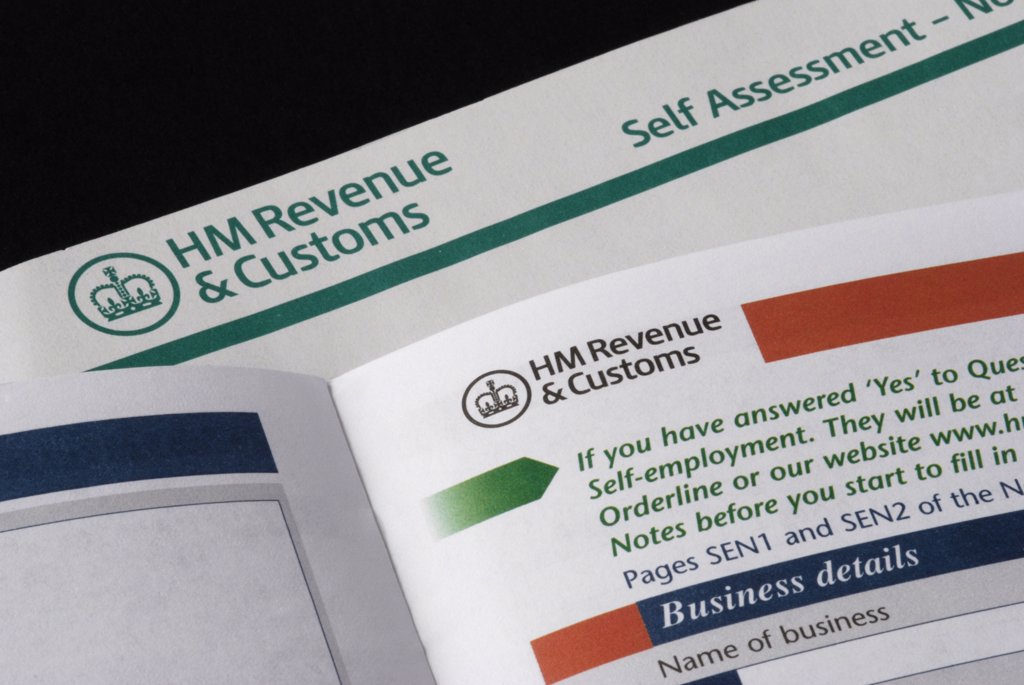 SELF ASSESSMENT PAGES FROM HM REVENUE AND CUSTOMS (HMRC) UK TAX RETURN