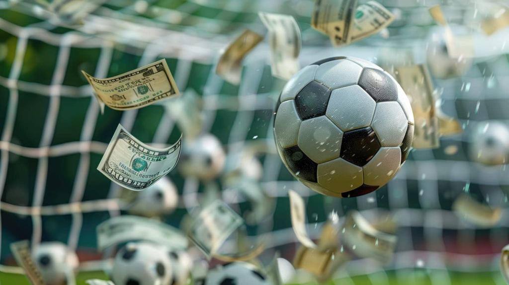 FOOTBALL GOAL WITH MONEY